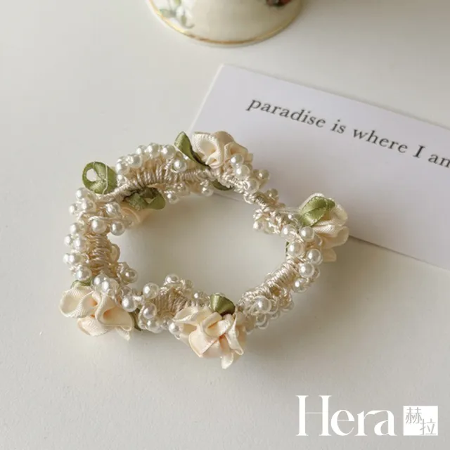 【HERA 赫拉】超仙珍珠花朵髮圈 H111061507(髮飾 髮圈)
