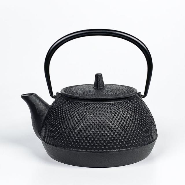 【南部鐵器】福介商店 日本鑄鐵壺 岩鑄 新霰 5型鐵壺兼用急須0.65L 鐵瓶 泡茶壺 煮水壺