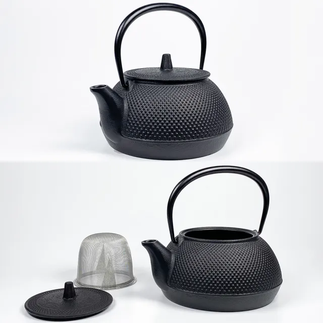 【福介商店】南部鐵器 日本鑄鐵壺 IWACHU 岩鑄 新霰 5型鐵壺兼用急須0.65L 鐵瓶 泡茶壺 煮水壺