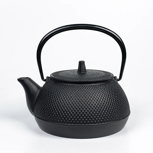 【南部鐵器】福介商店 日本鑄鐵壺 岩鑄 新霰 5型鐵壺兼用急須0.65L 鐵瓶 泡茶壺 煮水壺
