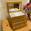 【Ms. box 箱子小姐】英國MELE&CO頂級木製珠寶盒(原木拼花層三抽/飾品盒/收納盒)