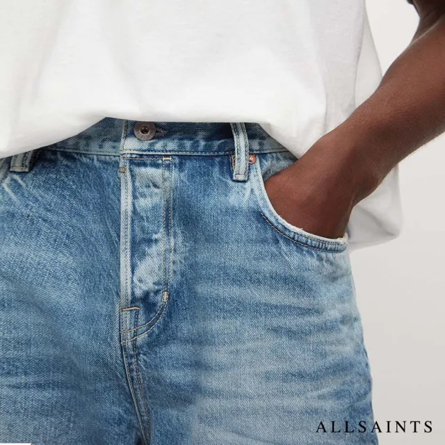 【ALLSAINTS】ALVA 低腰破壞水洗純棉牛仔短褲 ME031W(舒適版型)