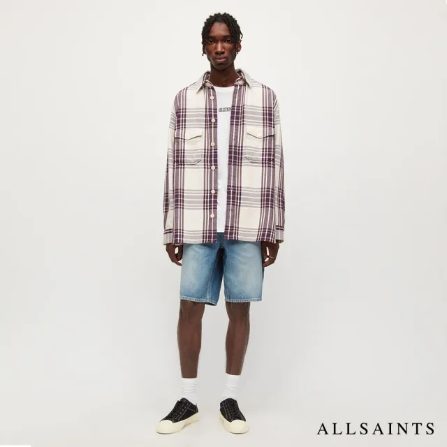 【ALLSAINTS】ALVA 低腰破壞水洗純棉牛仔短褲 ME031W(舒適版型)