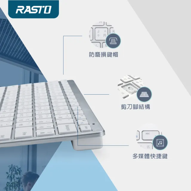 【RASTO】RZ4 高階款2.4G無線鍵鼠組