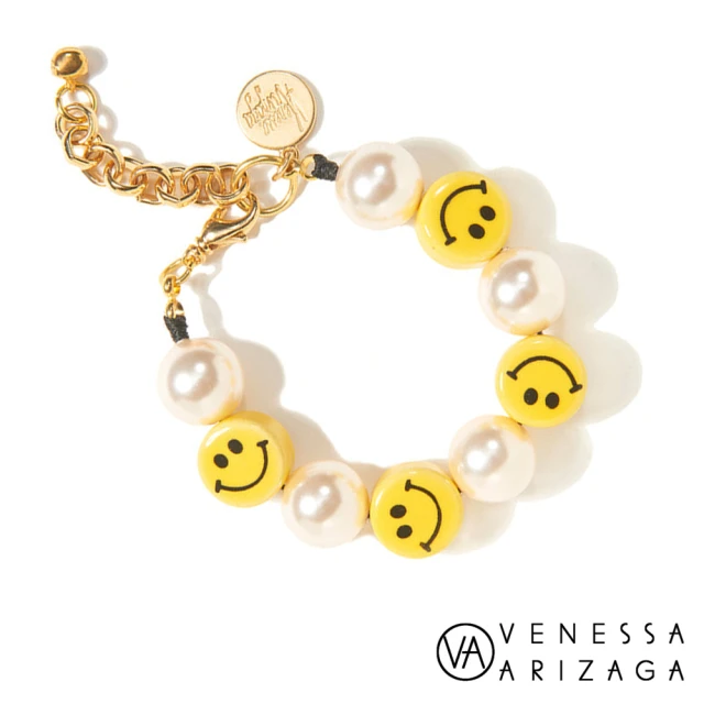 【Venessa Arizaga】SUNSHINE SMILE PEARL BRACELET 笑臉手鍊 珍珠手鍊(美國紐約)