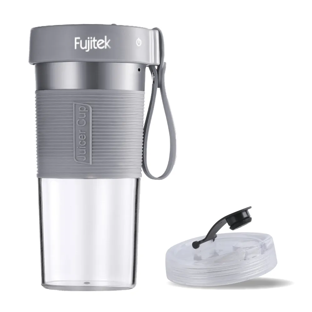 【Fujitek 富士電通】隨行杯無線充電果汁機 FTJ-UB08(附贈隨行杯蓋/鋒立四刀刃)