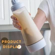 【快樂搖糊】大容量麵糊刻度攪拌瓶-1000ml(鬆餅 雞蛋糕 分液器 分配器 定量器 手搖瓶 擠壓瓶 醬料瓶)
