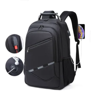 【H.S】雙11 潮流商務背包17.3吋 黑色(HD8768BK)