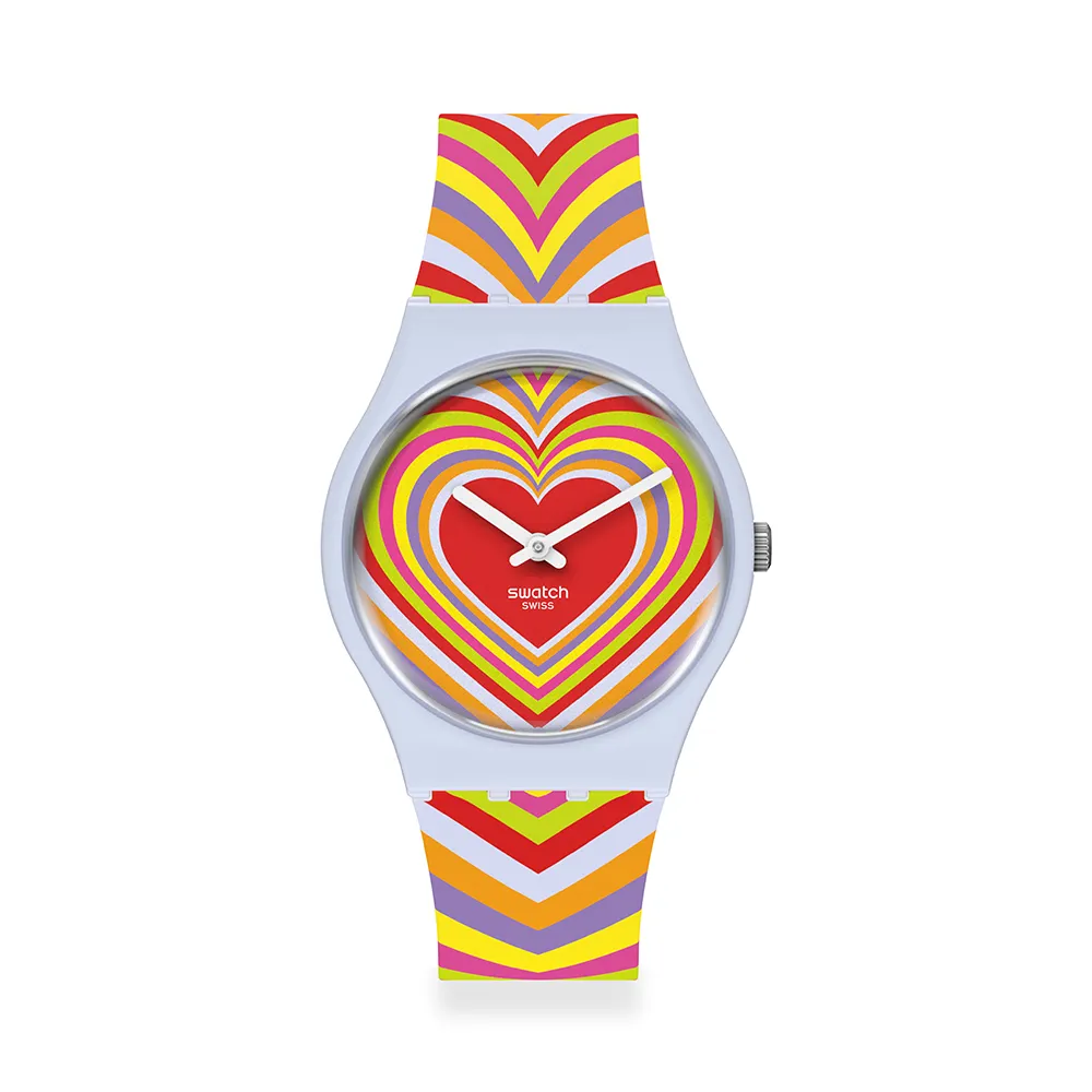 【SWATCH】Gent 原創系列手錶 GROOVY LOVE 愛的魔幻 男錶 女錶 瑞士錶 錶(34mm)