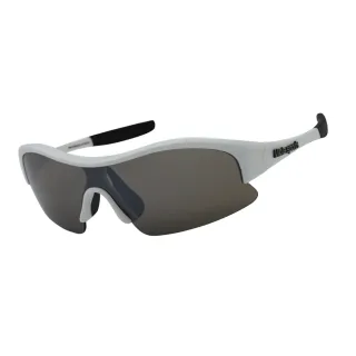 【Mola Sports】摩拉兒童運動太陽眼鏡 墨鏡  8-14歲 男女 UV400 白框 茶片 安全鏡片 Radar-wb