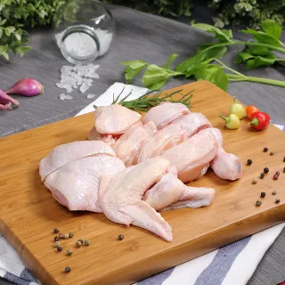【超秦肉品】100% 國產新鮮雞肉 半雞切塊 600g x6盒