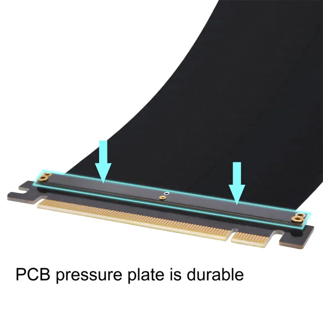 【EZDIY-FAB】PCIe3.0 16x VGA 顯示卡延長排線 適用FD R6機箱 20cm 90度(顯卡延長排線)