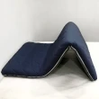 【Simple Living】獨立筒記憶棉雙面兩用可折疊床墊-深藍(單人-3x6.2尺)