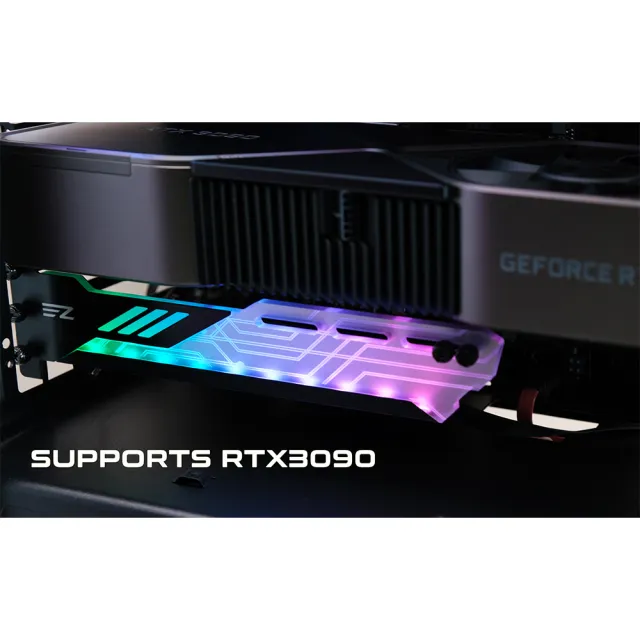 【EZDIY-FAB】RGB GPU支架5V 3pin幻彩顯卡支架 GPU顯示卡支撐支架(顯卡支架)
