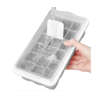 【AHOYE】易裝易取大冰塊製冰盒 18格-帶蓋子 冰格