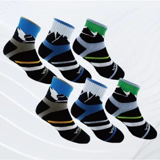 【WOAWOA】6入組 百岳第二代能量激發登山襪-中筒(登山襪 除臭襪 機能襪 襪子 中筒襪 健走襪 10279096)