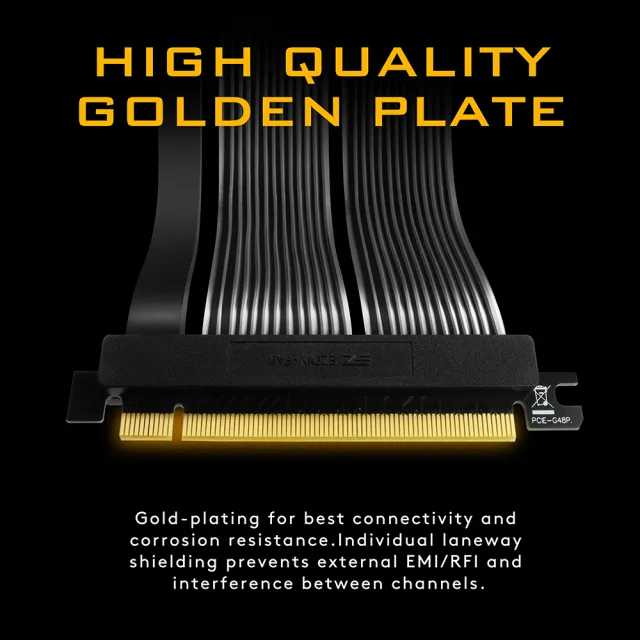 【EZDIY-FAB】新型PCIe4.0 16x VGA 顯示卡 延長排線 30cm 90度(顯卡延長排線)