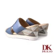 【DK 高博士】舒適極簡側空涼鞋 75-2267-70 藍色