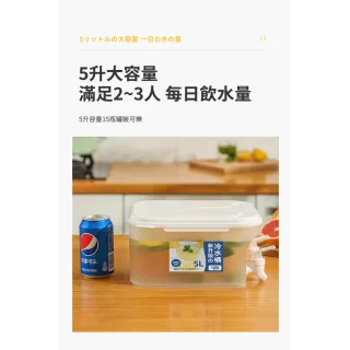 【ROYAL LIFE】超大容量翻蓋直加雙格冷水壺(大容量 密封 冷飲 冷水壺 大口徑 防漏)