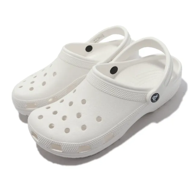 【Crocs】涼拖鞋 Classic 女鞋 男鞋 白 全白 經典 克駱格 洞洞鞋 布希鞋 卡駱馳(10001100)