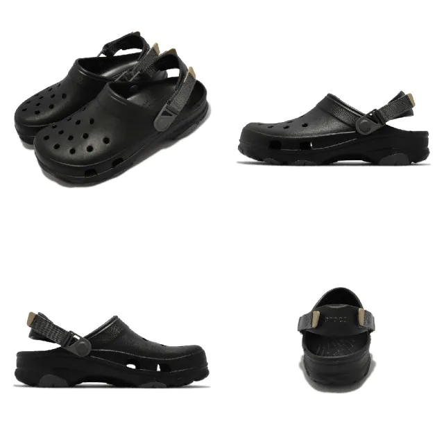 【Crocs】涼拖鞋 Classic All Terrain Clog 男鞋 女鞋 黑 洞洞鞋 戶外款(206340001)