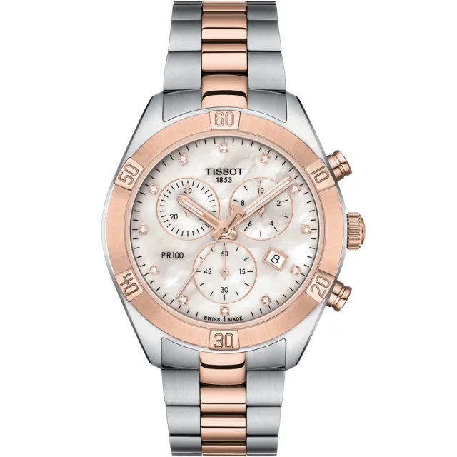 【TISSOT 天梭 官方授權】PR100 SPORT 運動時尚計時腕錶(T1019172211600)