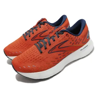【BROOKS】慢跑鞋 Glycerin 20 男鞋 橘 藍 運動鞋 甘油系列 氮氣中底 路跑 馬拉松(1103821D843)