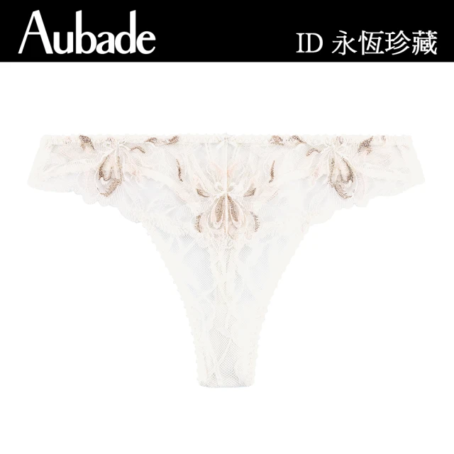 【Aubade】水墨琉璃光刺繡丁褲-QF(牙白)