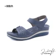 【J&H collection】復古純色輕盈鏤空坡跟涼鞋(現+預  粉色 / 淺藍色 / 深藍色)