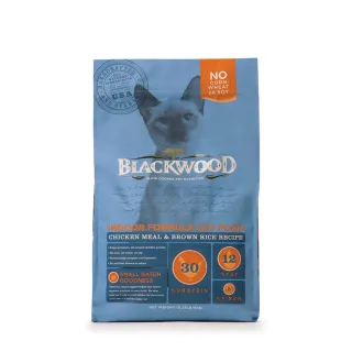 【BLACKWOOD 柏萊富】室內貓全齡優活配方《雞肉+糙米》4磅/1.82kg(貓飼料 貓乾糧)