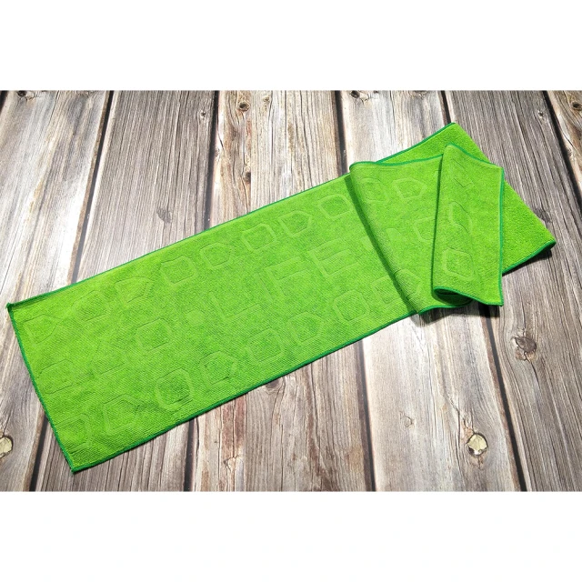 【LIFE 來福牌】超細纖維運動毛巾 綠色
