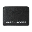 【MARC JACOBS 馬克賈伯】THE BOLD 粒面皮革壓印LOGO名片/卡片夾(黑色)