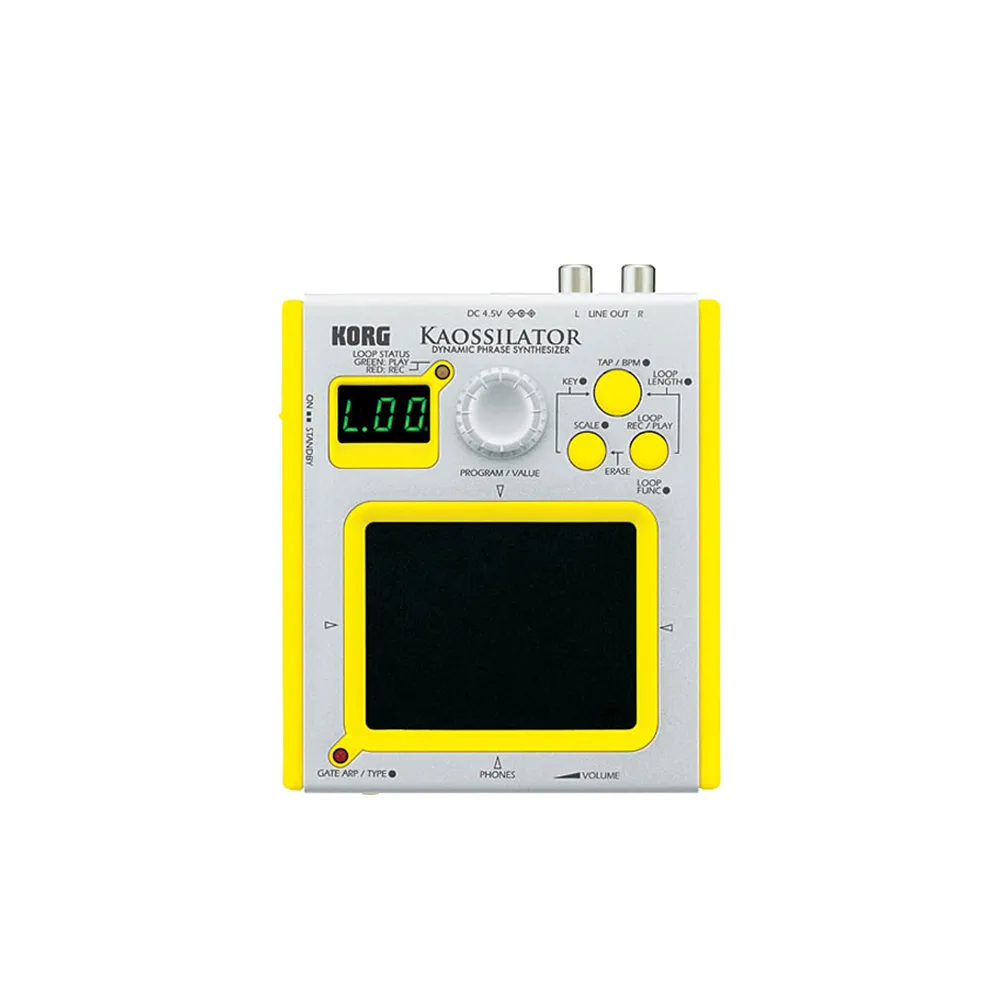 【KORG】Kaossilator Dynamic Phrase Synthesizer 動態樂句合成器（標準黃色）(DJ 控制器)
