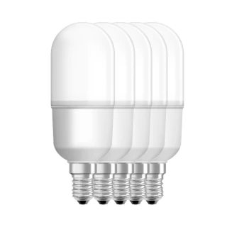 【Osram 歐司朗】7W E14 E27 小晶靈LED燈泡-5入組(抽油煙機 蠟燭燈 水晶燈 柱型燈)