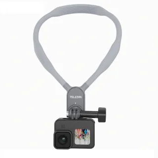 【TELESIN】硅膠磁吸挂脖式支架項圈(GoPro/手機 自拍直播)