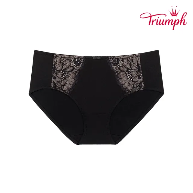 【Triumph 黛安芬】舒柔優雅系列 中腰平口內褲 M-EL(時尚黑)