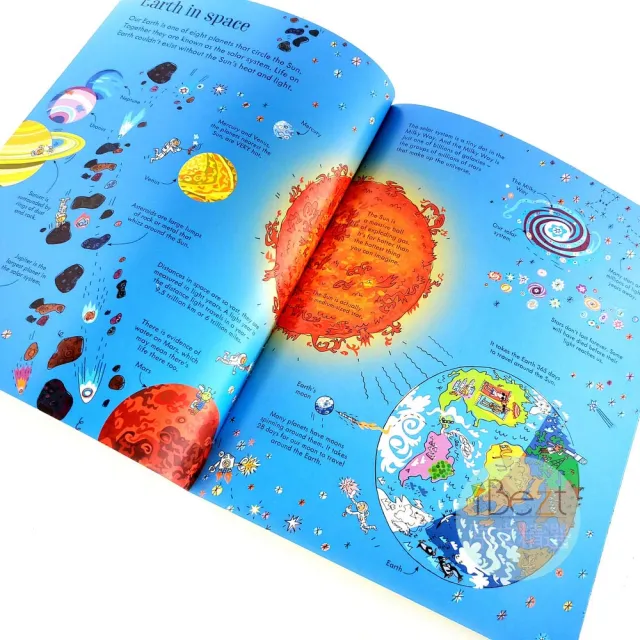 iBezT】Usborne Book and Jigsaw Planet Earth(300塊拼圖組成地球科普