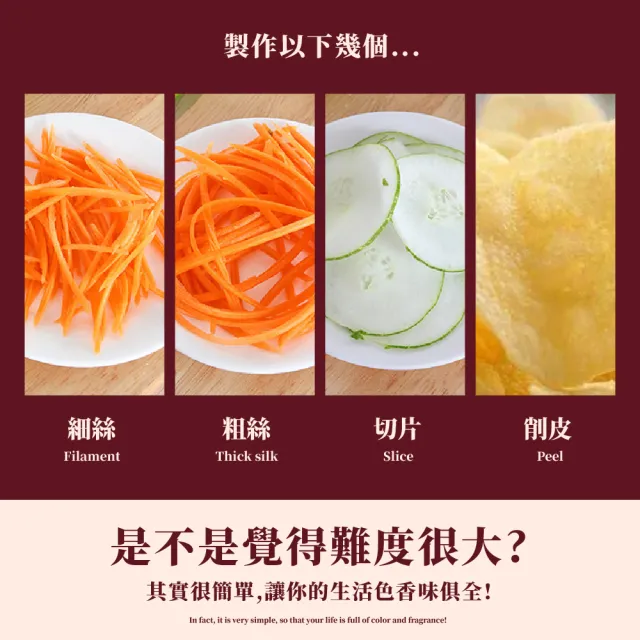 【蔬果鋪子】三合一滾筒切菜器(廚房 切菜機 磨泥器 切片器 切絲器 刨絲器 廚房神器 切菜神器)