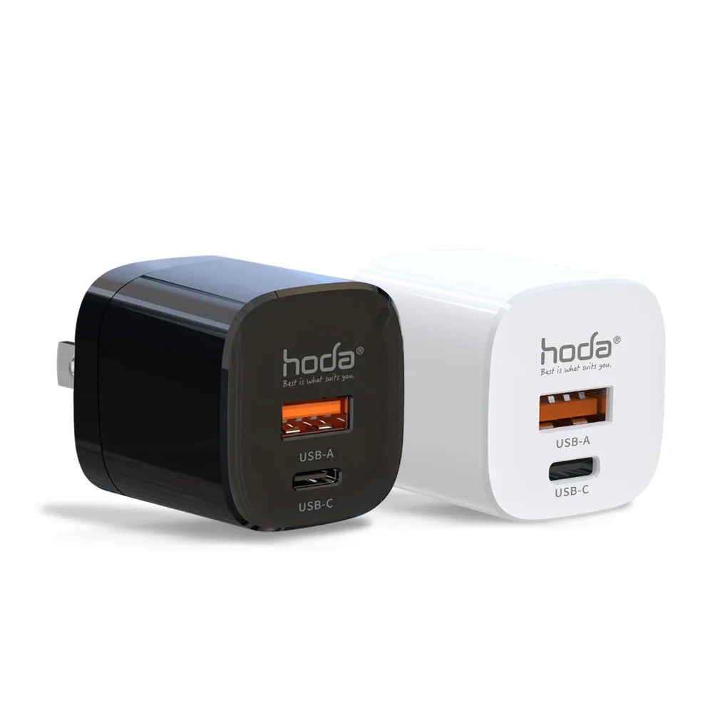 【hoda】33W GaN氮化鎵智慧雙孔電源供應器 / 極速智能充電器