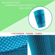 【BAUERFEIND】專業運動大腿壓縮束套加長版-護具  保爾範 一雙入 水藍螢光綠(29345723800-04)