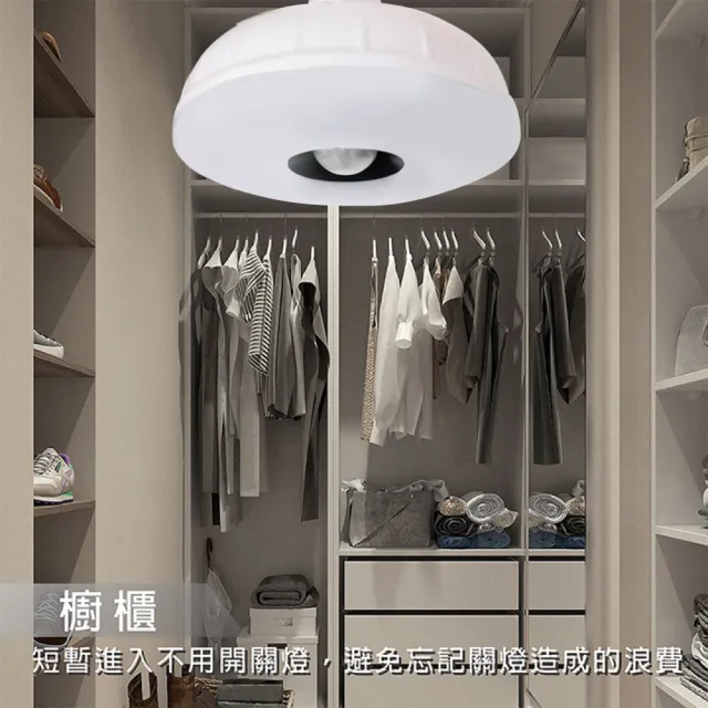 【明沛】7W LED雙效感應燈-彎管插頭型-(感應燈+小夜燈-全電壓都可使用-人來大燈亮 人走小燈亮-MP6781)