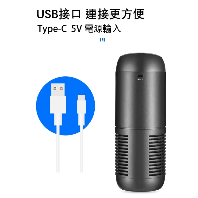【JINPEI 錦沛】車用 室內負離空氣清淨機 HEPA 12等級(JA-02W)