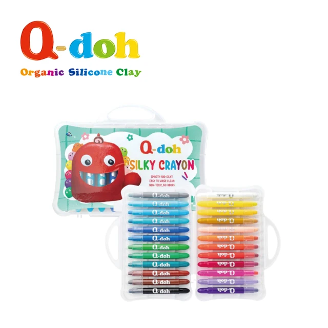 Q-doh 絲滑蠟筆silky crayon(24色)