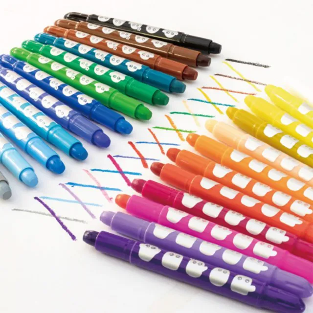 【Q-doh】絲滑蠟筆silky crayon(24色)