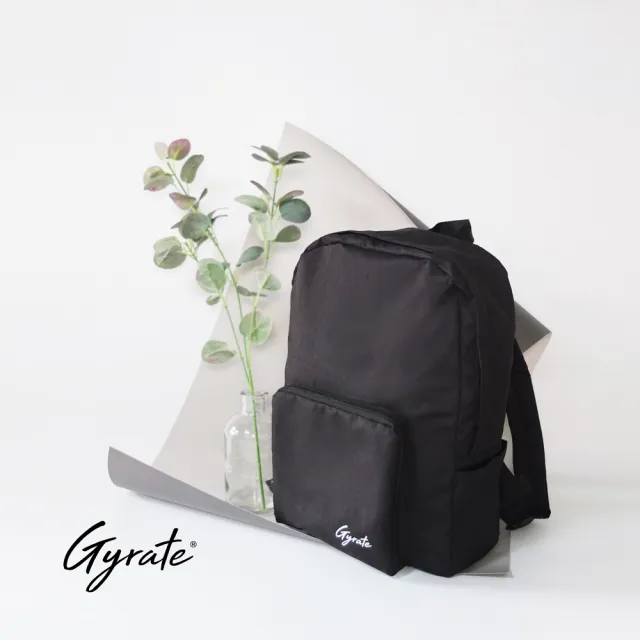 【Gyrate】暗夜黑旅行時尚收納後背包(摺疊收納輕巧攜帶)