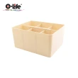【O-Life】手提式整理收納盒(可堆疊 收納盒 居家收納 辦公收納 桌面收納 工具收納盒)