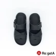 【RegettaCanoe】Re:getA Regetta 男士經典魔術貼軟糖涼鞋 JPR-013(BLK-經典黑)