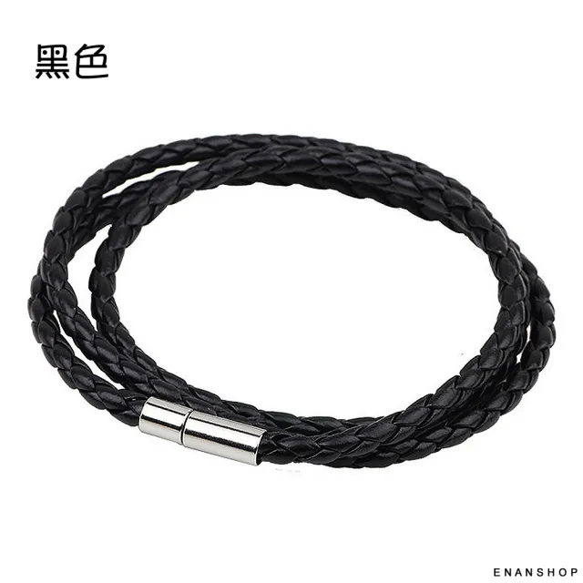 【ENANSHOP 惡南宅急店】多層編織麻花手環2入組 韓國龐克手環 情侶手環 情侶手鍊-0358B