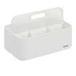 【LITEM 里特】Porta手提可翻摺堆疊整理盒/白色&透明(收納盒/小物收納箱/手提式/居家寢室/可堆疊)