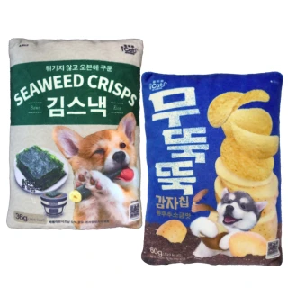 【iCat 寵喵樂】韓國零食-狗海苔/狗薯片 狗玩具*6入組(寵物玩具/狗玩具)